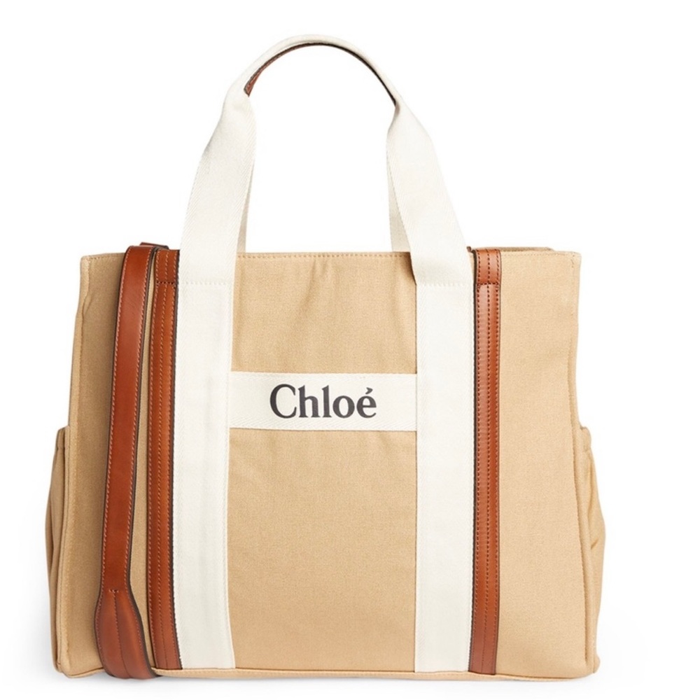 Chloé Beige Canvas Tote Bag - Diaper bag